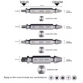 well broken screw extractor Drill Bits set